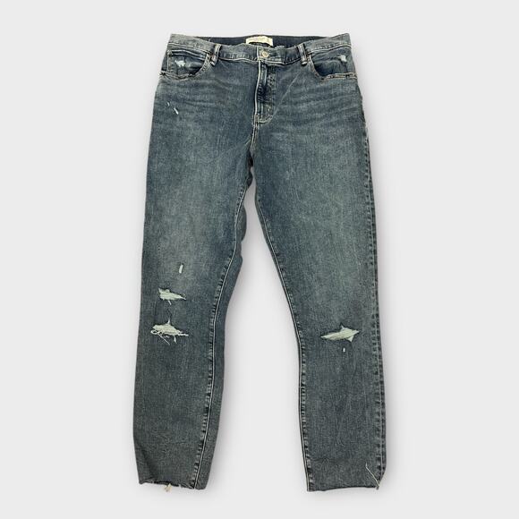 Abercrombie & Fitch The Super Skinny Ankle High rise 33/16 L Jeans 27.5" inseam - Picture 1 of 7